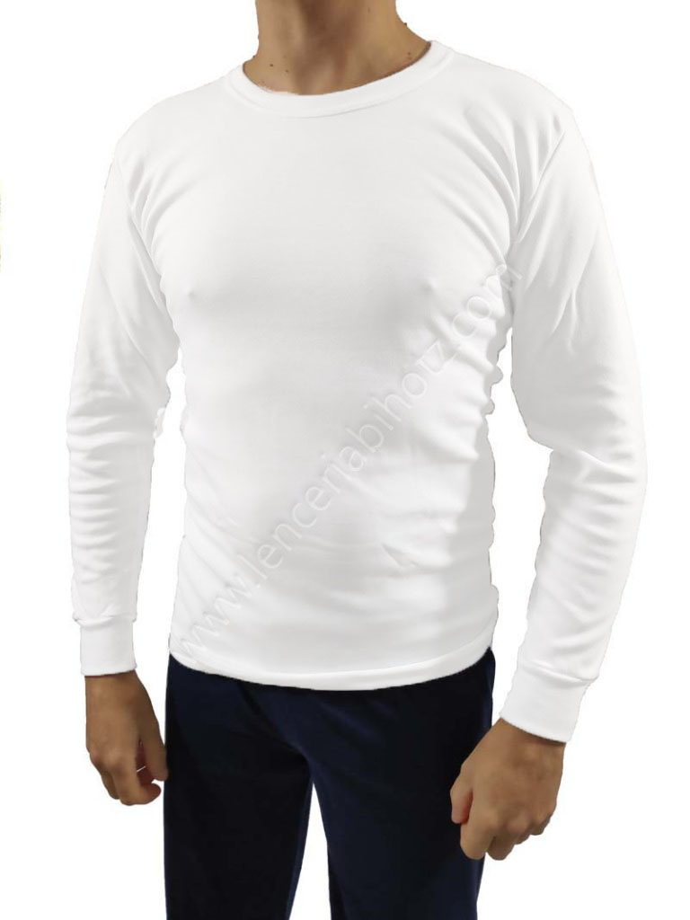 Camiseta interior manga larga para hombre