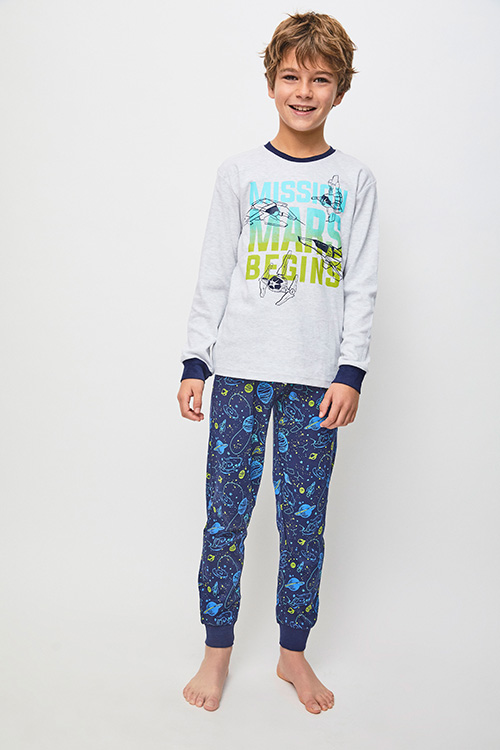 Pijama niño algodón Mission Mars (100% Algodón)